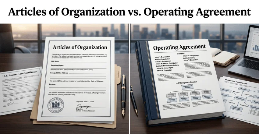 Articles of Organization versus the operating agreement