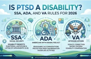 Is PTSD a Disability in 2026? The Ultimate Guide to SSA Benefits, VA Ratings, ADA Protections, Eligibility & Legal Rights Is PTSD a Disability?