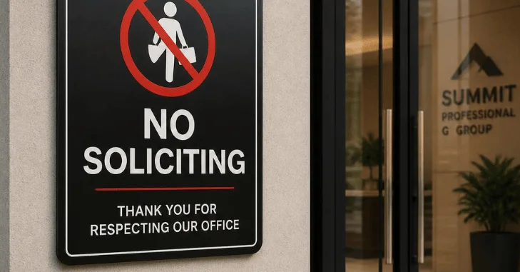 What Does "No Soliciting" Mean?